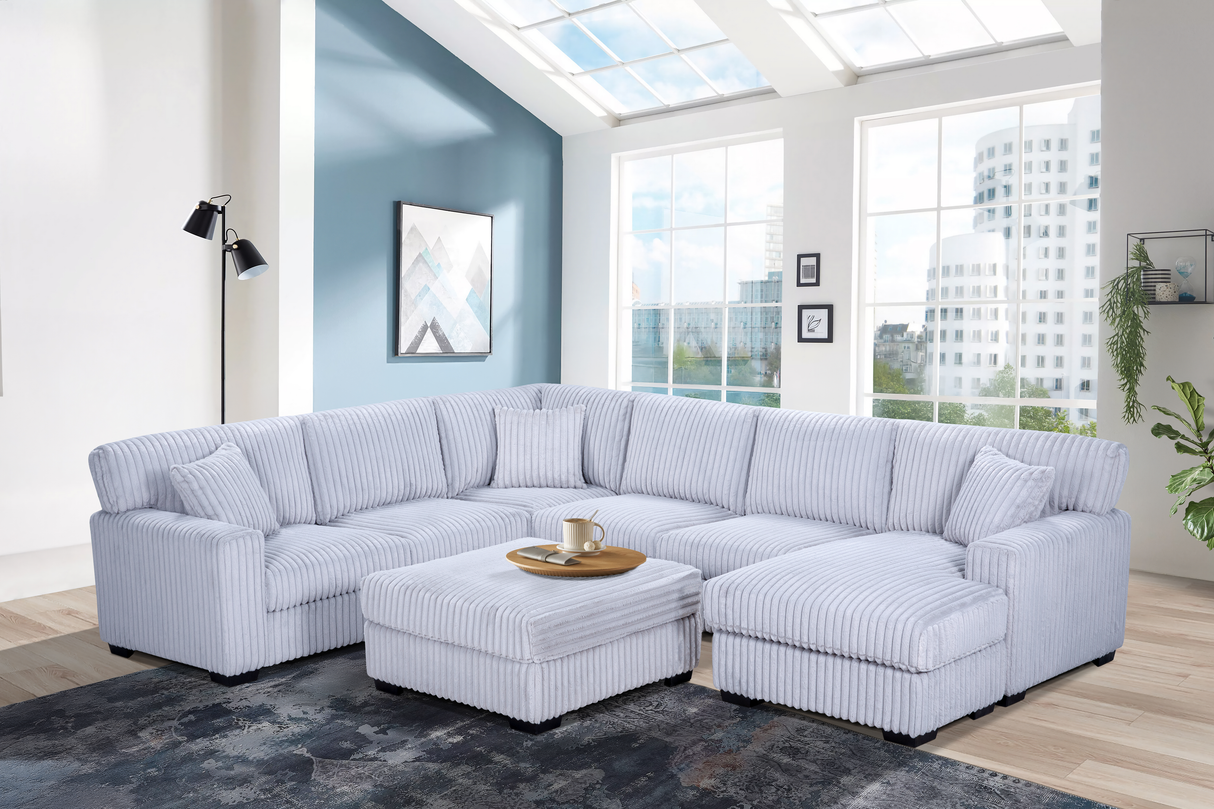 5 Piece Modern Sectional by Sara Collections | Bel Furniture