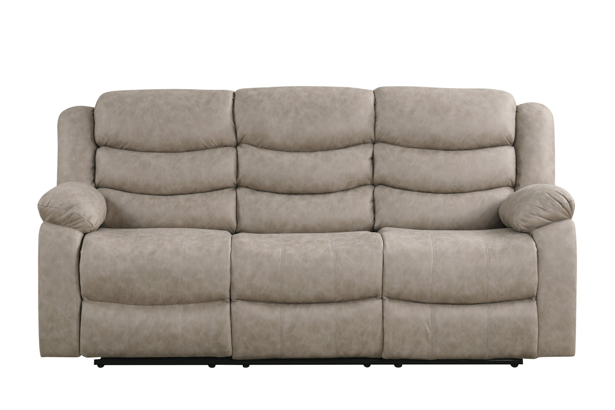 3 Piece Manual Reclining Living Room Set by Sara Collections | Bel Furniture