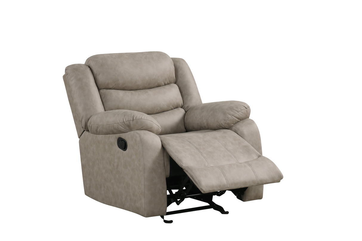 3 Piece Manual Reclining Living Room Set by Sara Collections | Bel Furniture