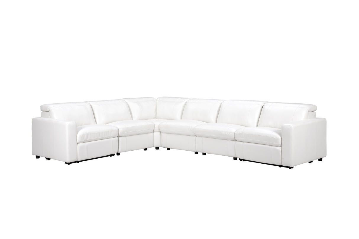 6 Piece Power Reclining Sectional by Sara Collections | Bel Furniture