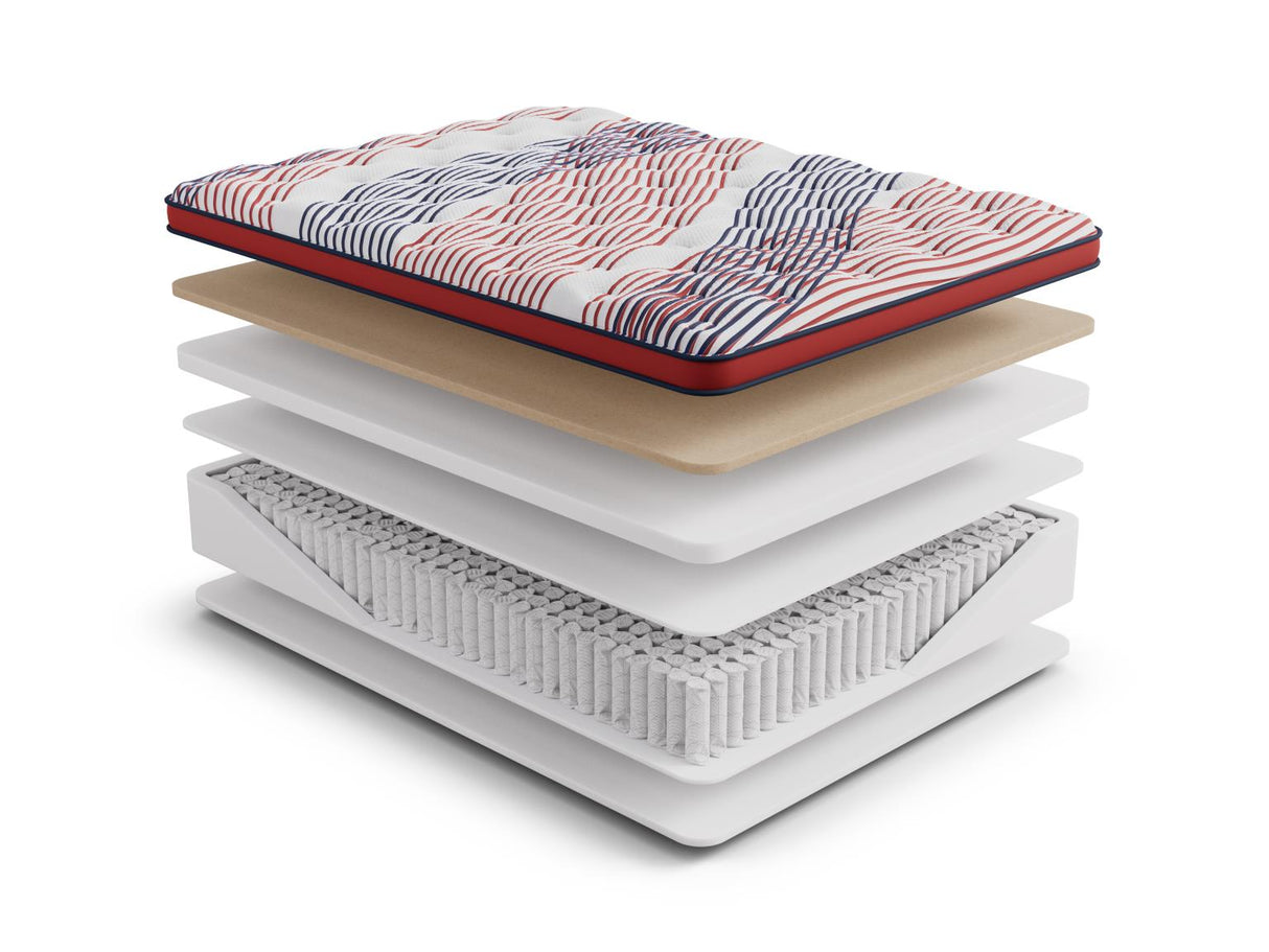 Freedom Euro Top 14" Medium Plush Mattress with Cooling Copper Memory Foam