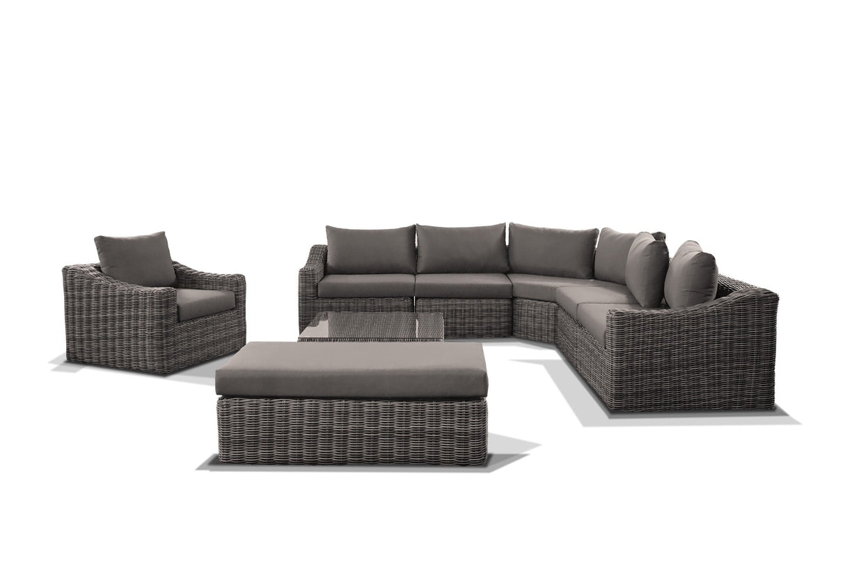 8 Piece Outdoor Sectional Set by Mollai Collections | Bel Furniture