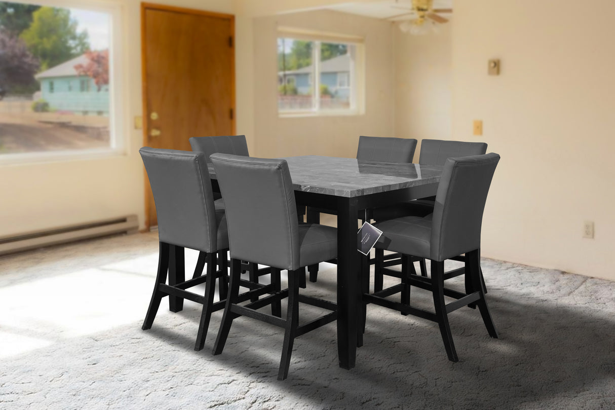 7 Piece Pub Dining Room Set by Mollai Collections | Bel Furniture