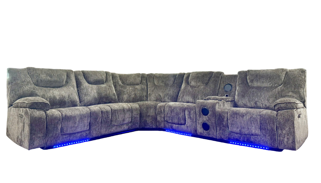3 Piece Power Reclining Sectional by Sara Collections | Bel Furniture