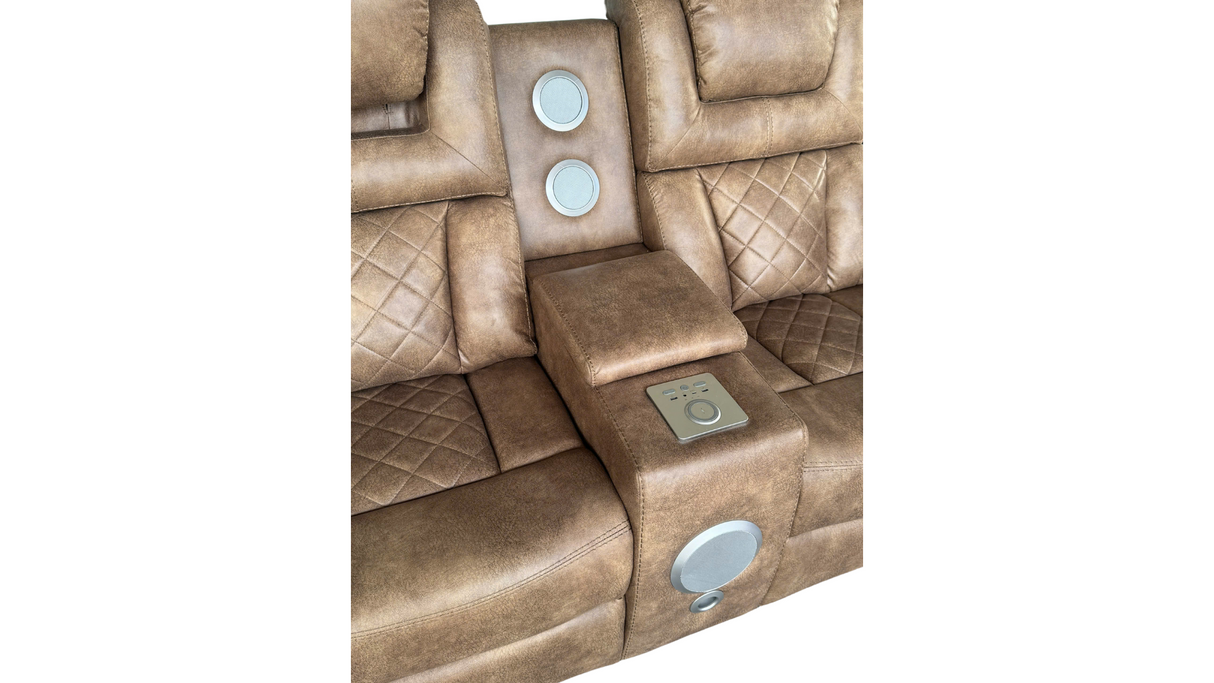 3 Piece Power Reclining Living Room Set by Sara Collections | Bel Furniture