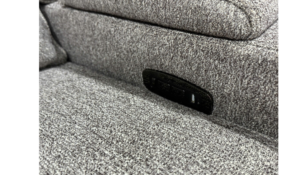 4 Piece Modern Power Reclining Sectional with LED Lights, Storage, and USB Charging Ports by Sara Collections | Bel Furniture