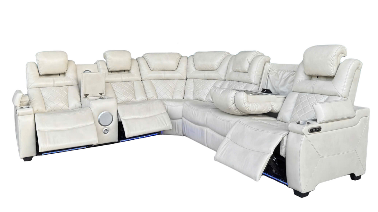 3 Piece Power Reclining Sectional by Sara Collections | Bel Furniture