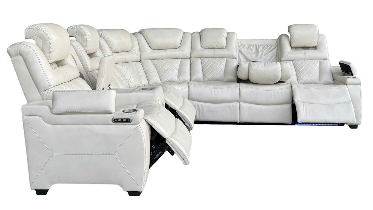 3 Piece Power Reclining Sectional by Sara Collections | Bel Furniture