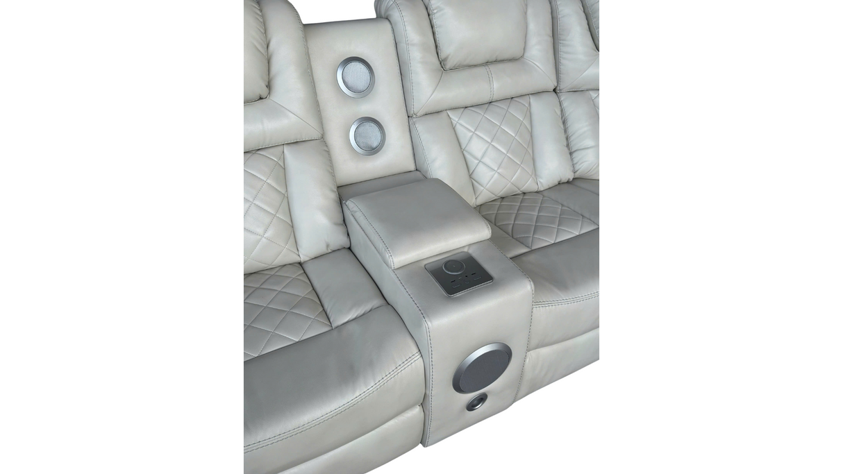 3 Piece Power Reclining Sectional by Sara Collections | Bel Furniture