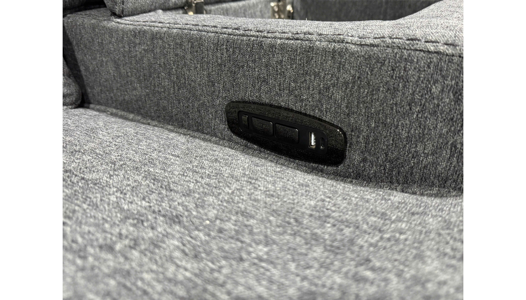 4 Piece Modern Power Reclining Sectional with LED Lights, Storage, and USB Charging Ports by Sara Collections | Bel Furniture