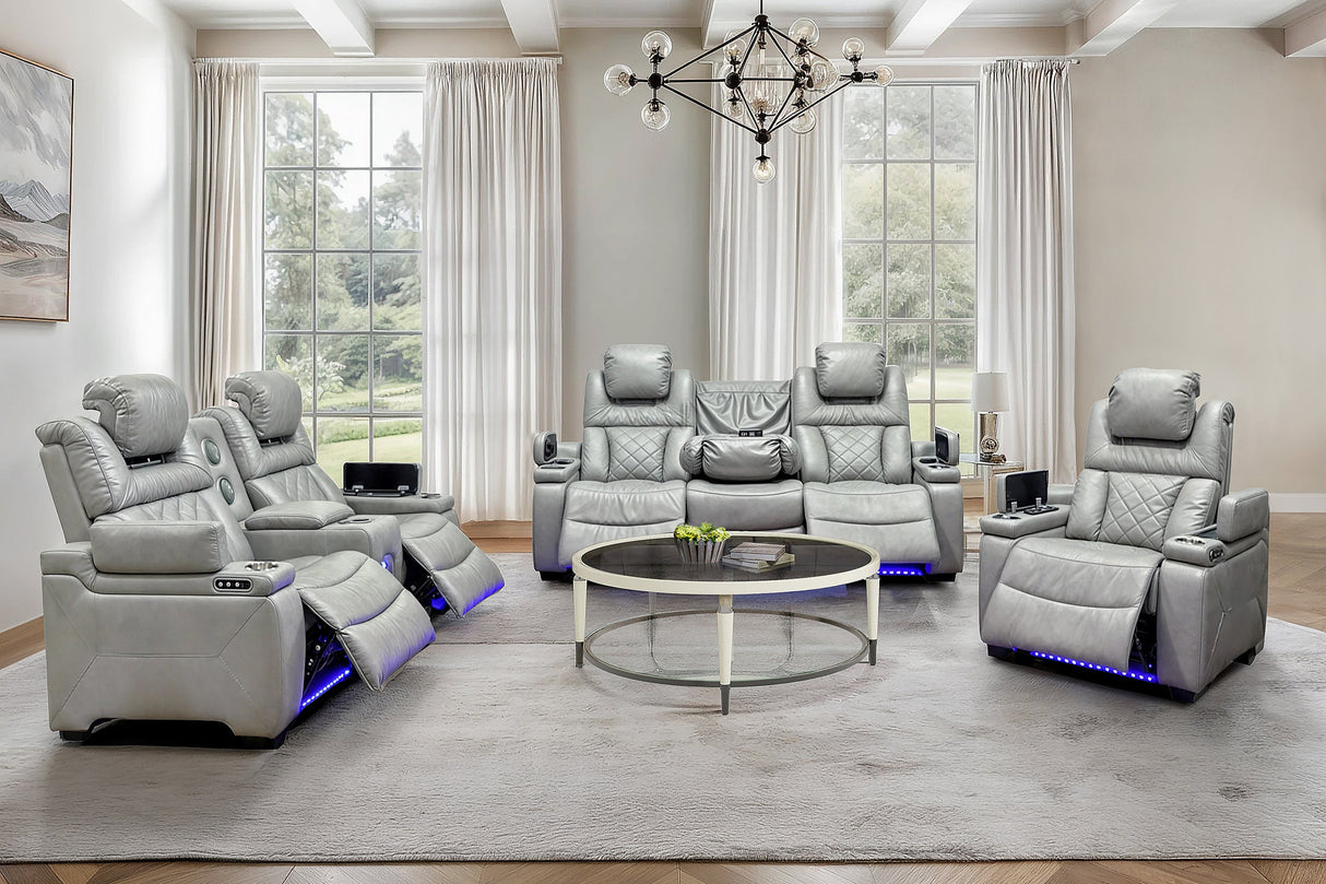 3 Piece Power Reclining Living Room Set by Sara Collections | Bel Furniture