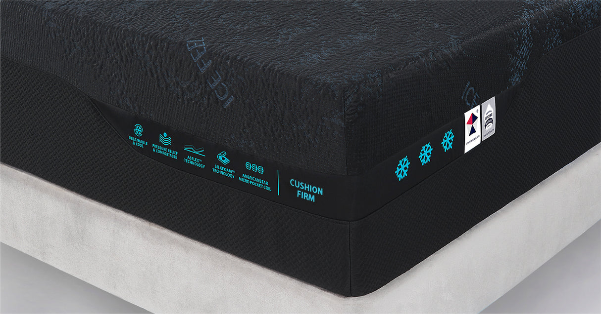 Bucca Cushion Firm 13" Mattress by bel-opedic | Bel Furniture