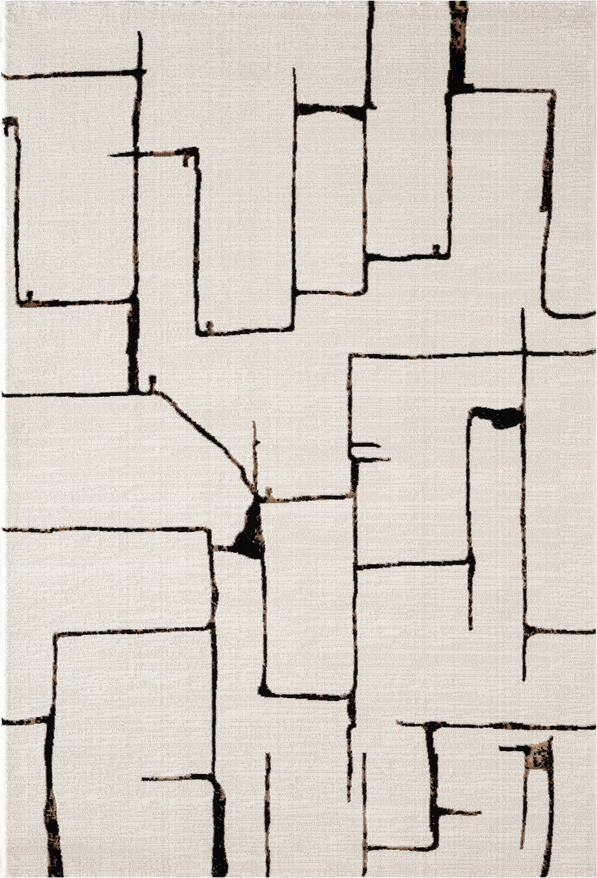 .Hunter Ivory Power-Loomed Area Rug - 6' 6" x 9' 0"