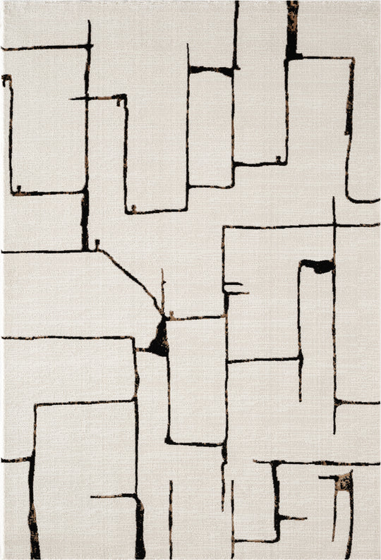 .Hunter Ivory Power-Loomed Area Rug - 6' 6" x 9' 0"