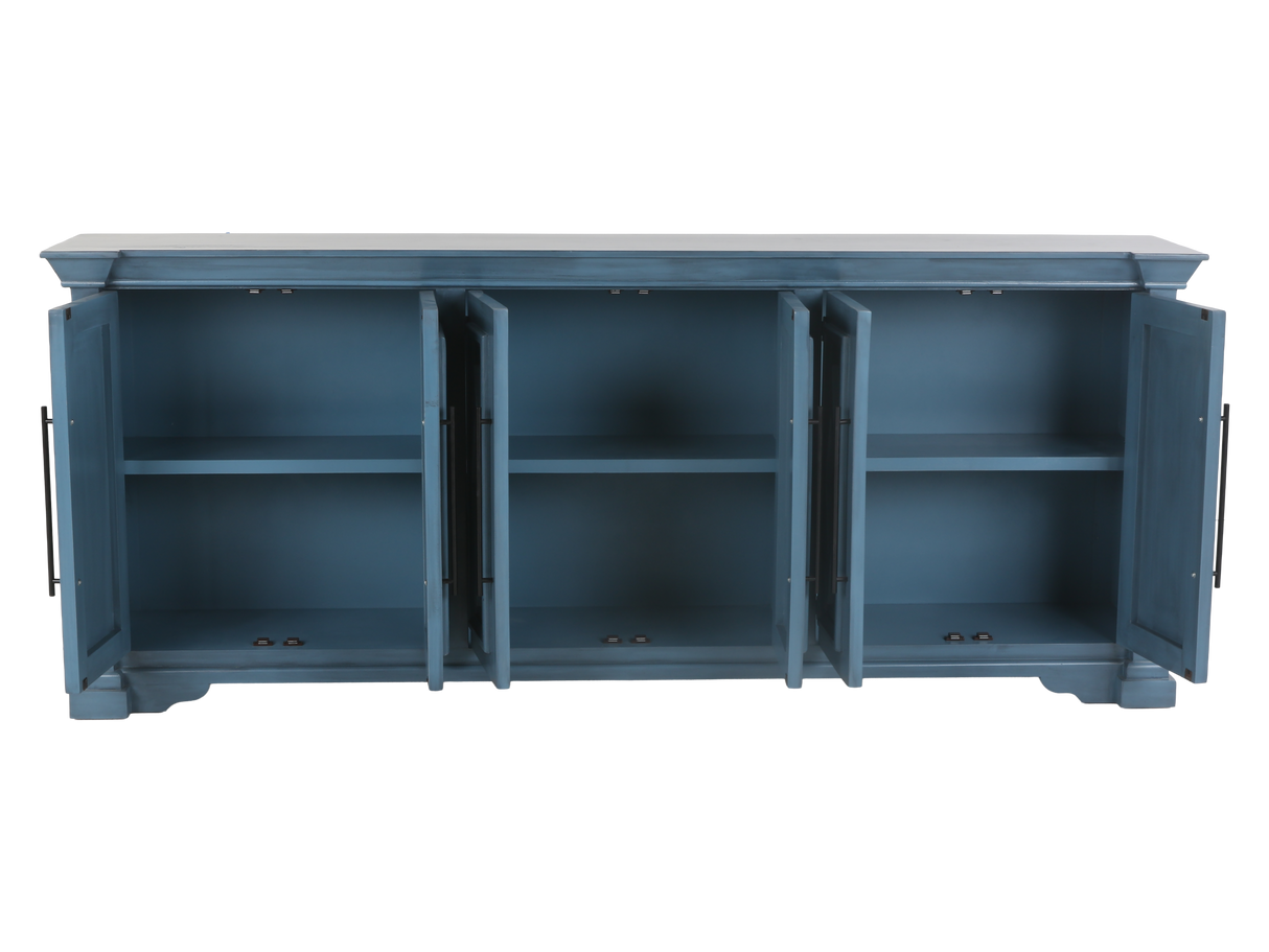 4-Door Sideboard with Diamond Panel Detailing