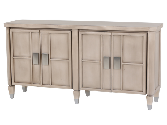 4-Door Sideboard with Modern Square Handles