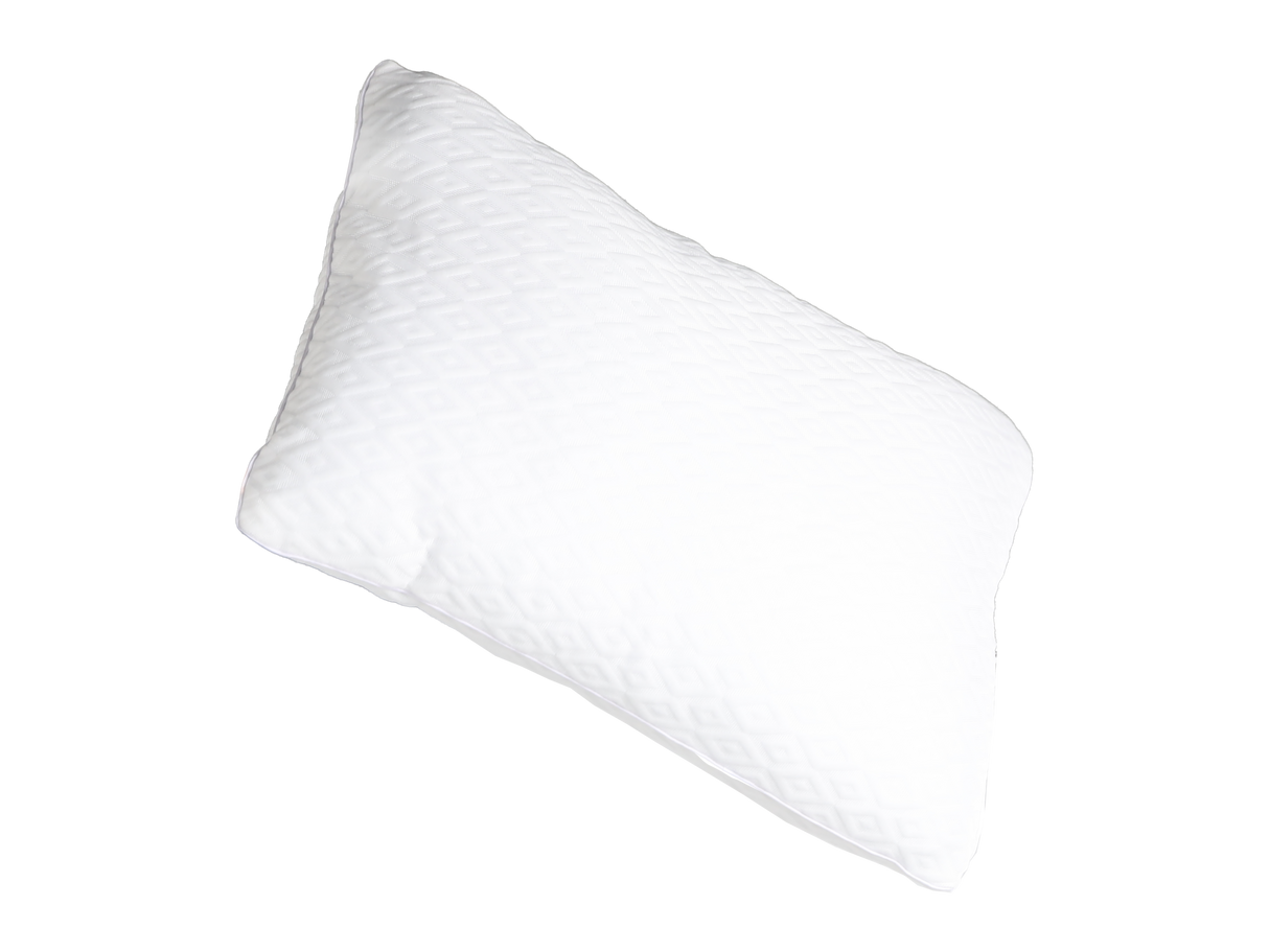 White pillow on a white background