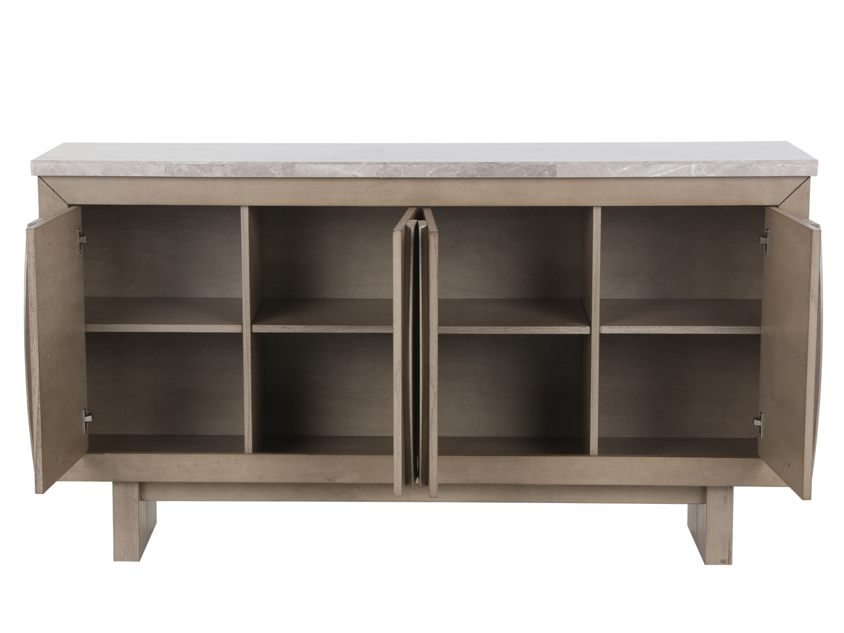 Sideboard with real marble top by Mollai Collections | Bel Furniture