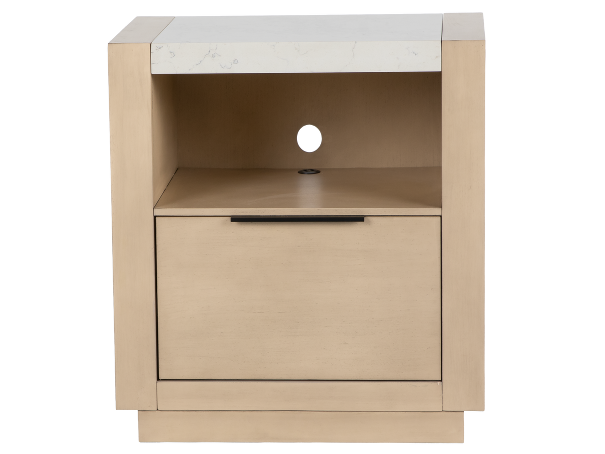 Modern Light Gray Upholstered 6-Piece Bedroom Set