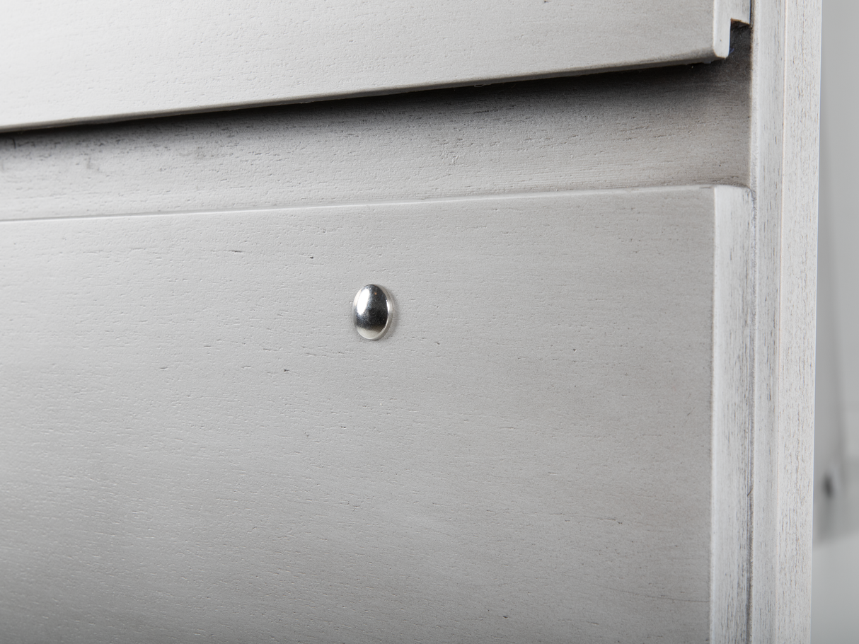 Modern Light Gray 6-Piece Bedroom Set with LED Headboard