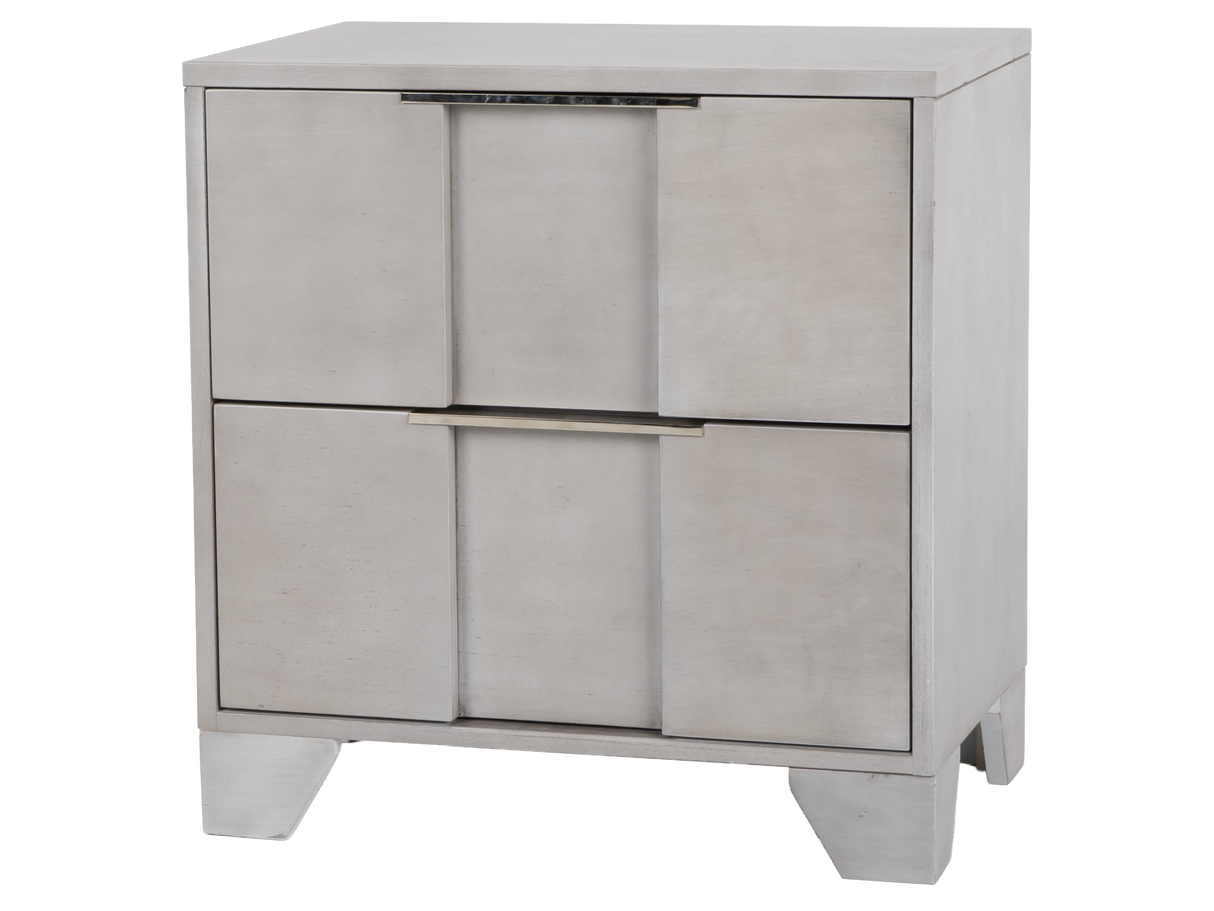 Modern Light Gray 6-Piece Bedroom Set with LED Headboard