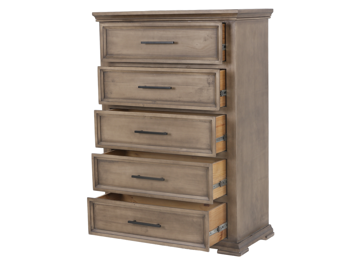 5 Drawer Rustic Chest of Drawers