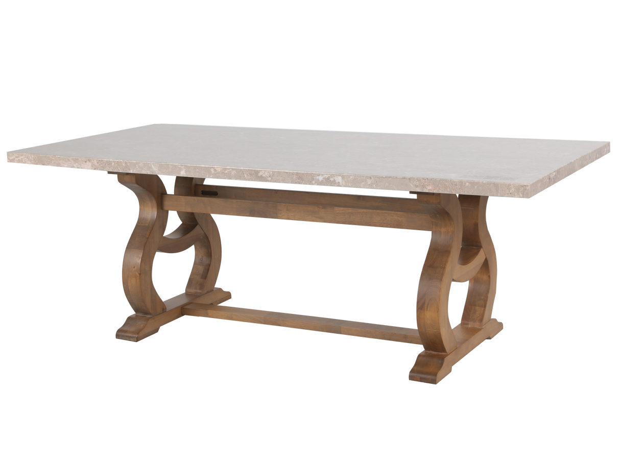 7 Piece Real Marble Table-top Dining Room Set by Mollai Collections | Bel Furniture