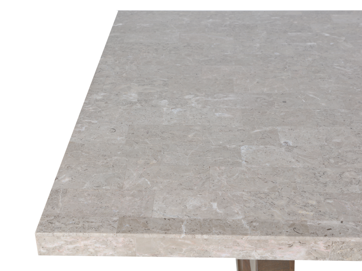 7 Piece Real Marble Table-top Dining Room Set by Mollai Collections | Bel Furniture