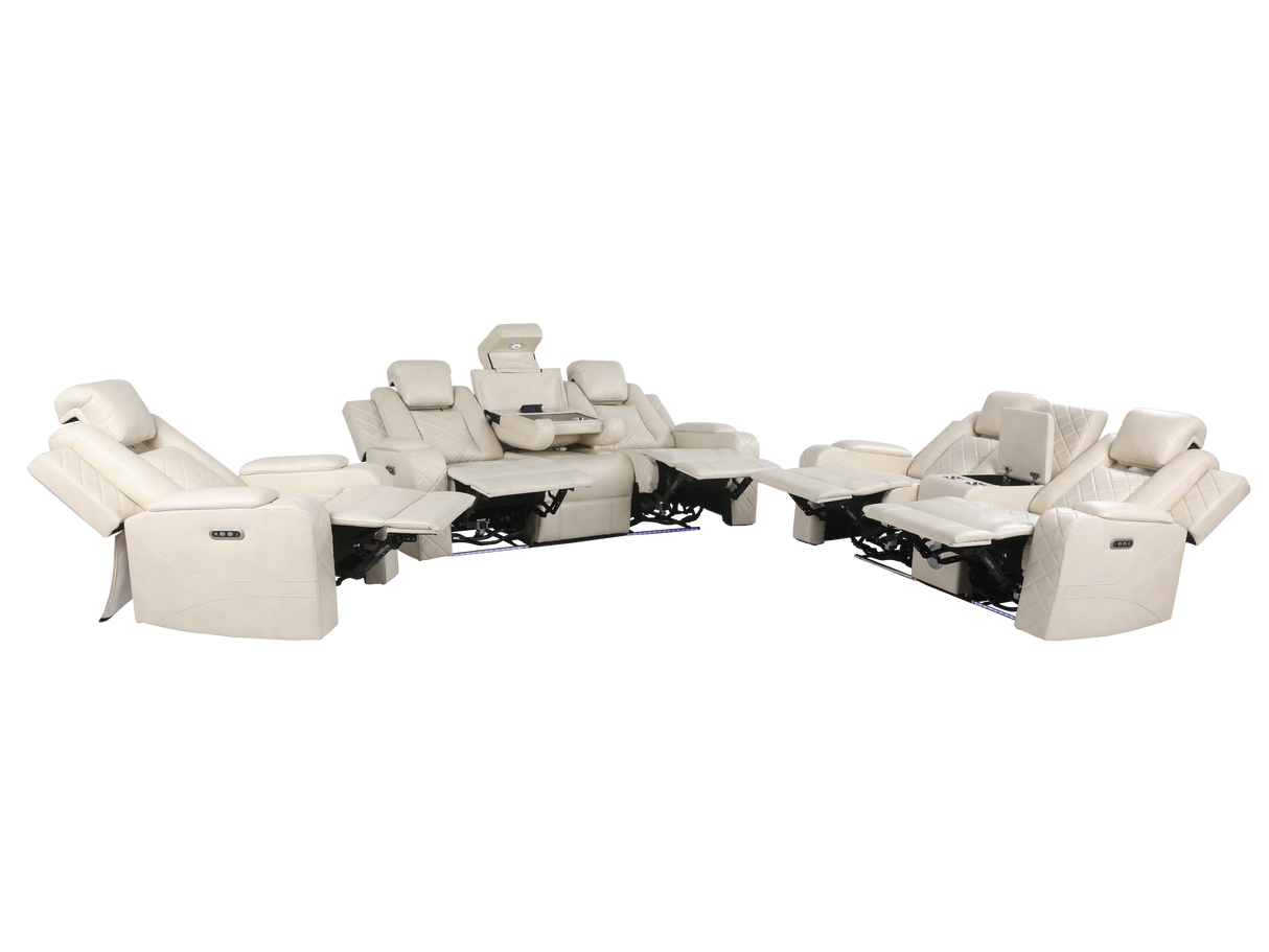 3 Piece Power Reclining Living Room Set by Sara Collections | Bel Furniture