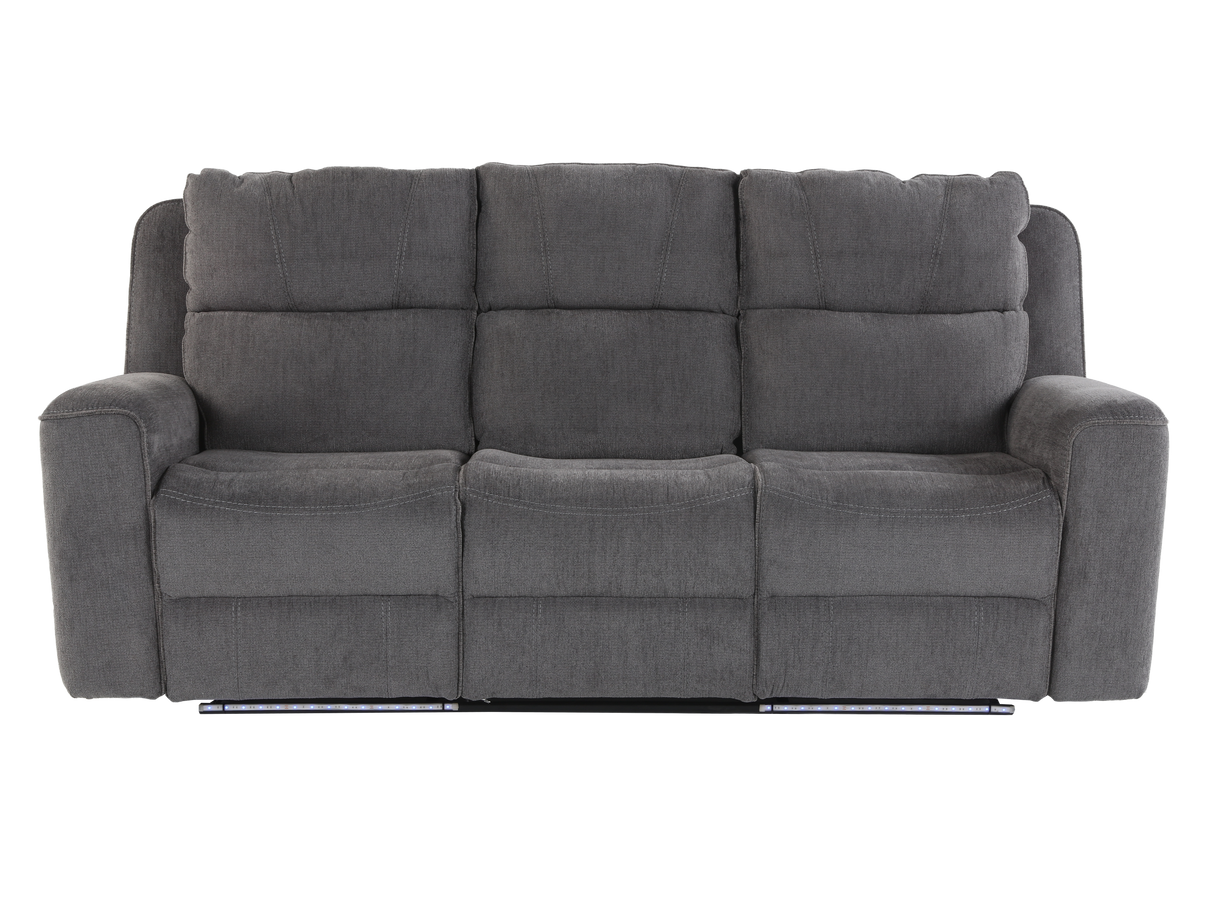 Gray sofa on a white background