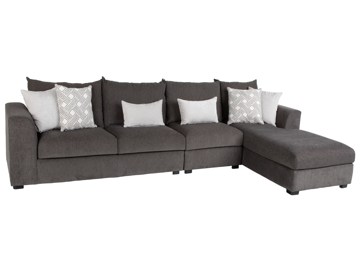 Armless Chair – Dark Grey Sectional Extension Seat