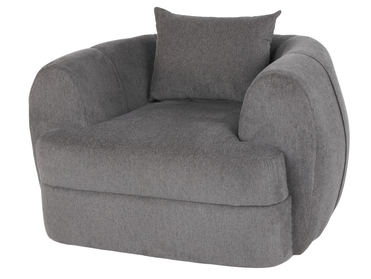 Dark Grey 2-Piece Sectional Sofa with Right-Facing Chaise