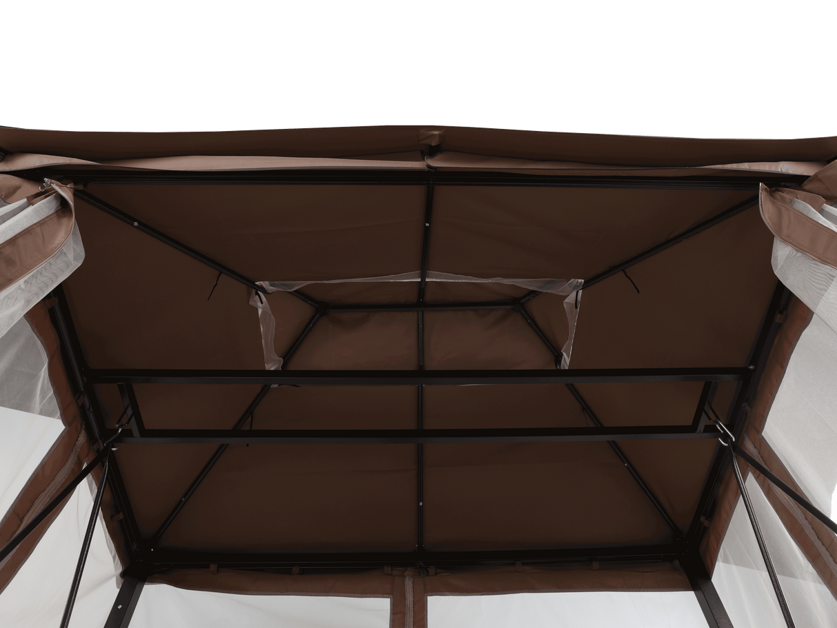 3 Piece Patio Swing Chair with Canopy by Mollai Collections | Bel Furniture