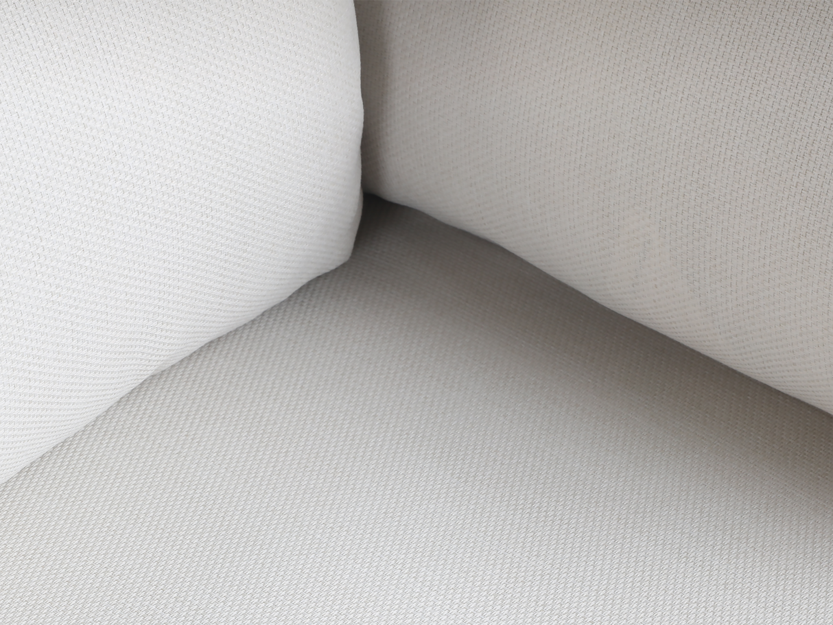 Close-up of a light gray fabric texture