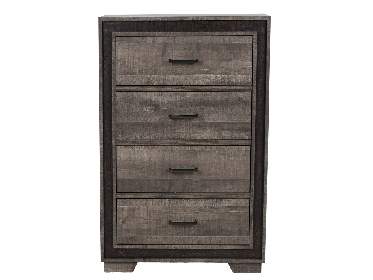 Gray 4 Drawer Chest