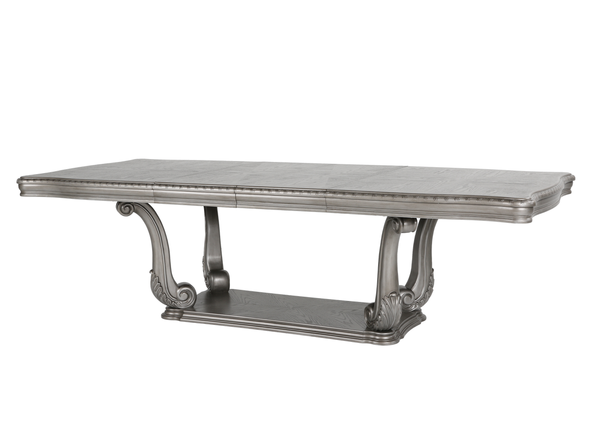 Grand-Platinum 9 Piece Dining Room Set by Mollai Collections | Bel Furniture