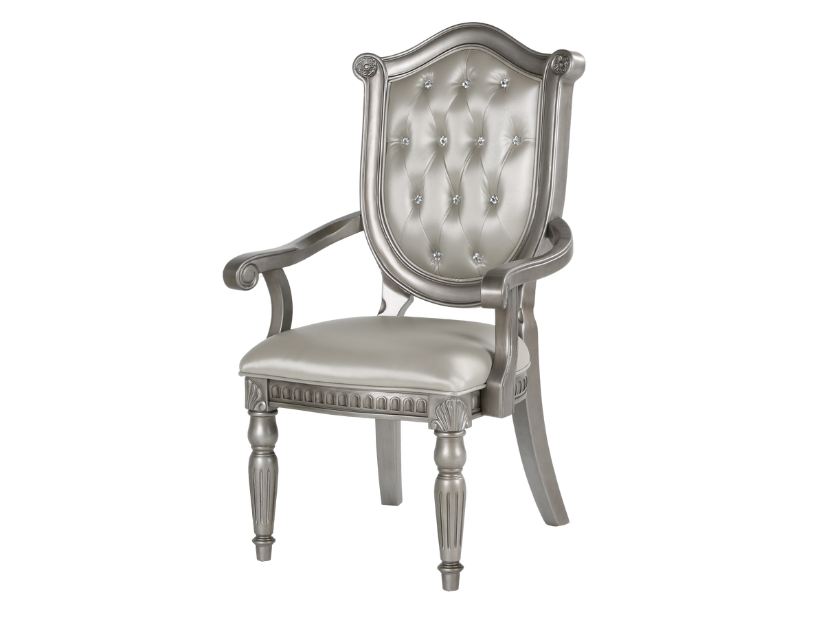 Grand-Platinum 9 Piece Dining Room Set by Mollai Collections | Bel Furniture