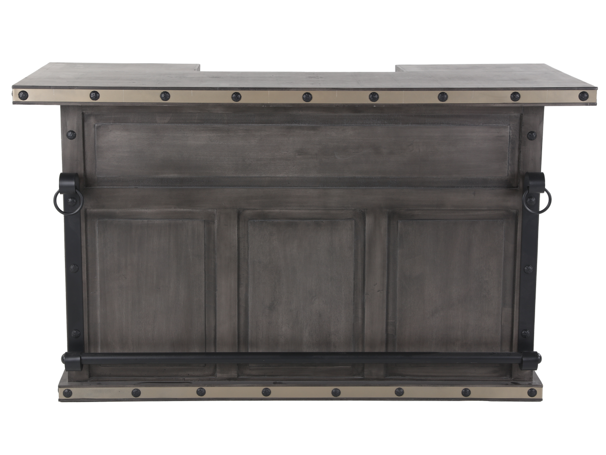 3-Piece Rustic Bar Set with Storage & Barstools by Mollai Collections | Bel Furniture