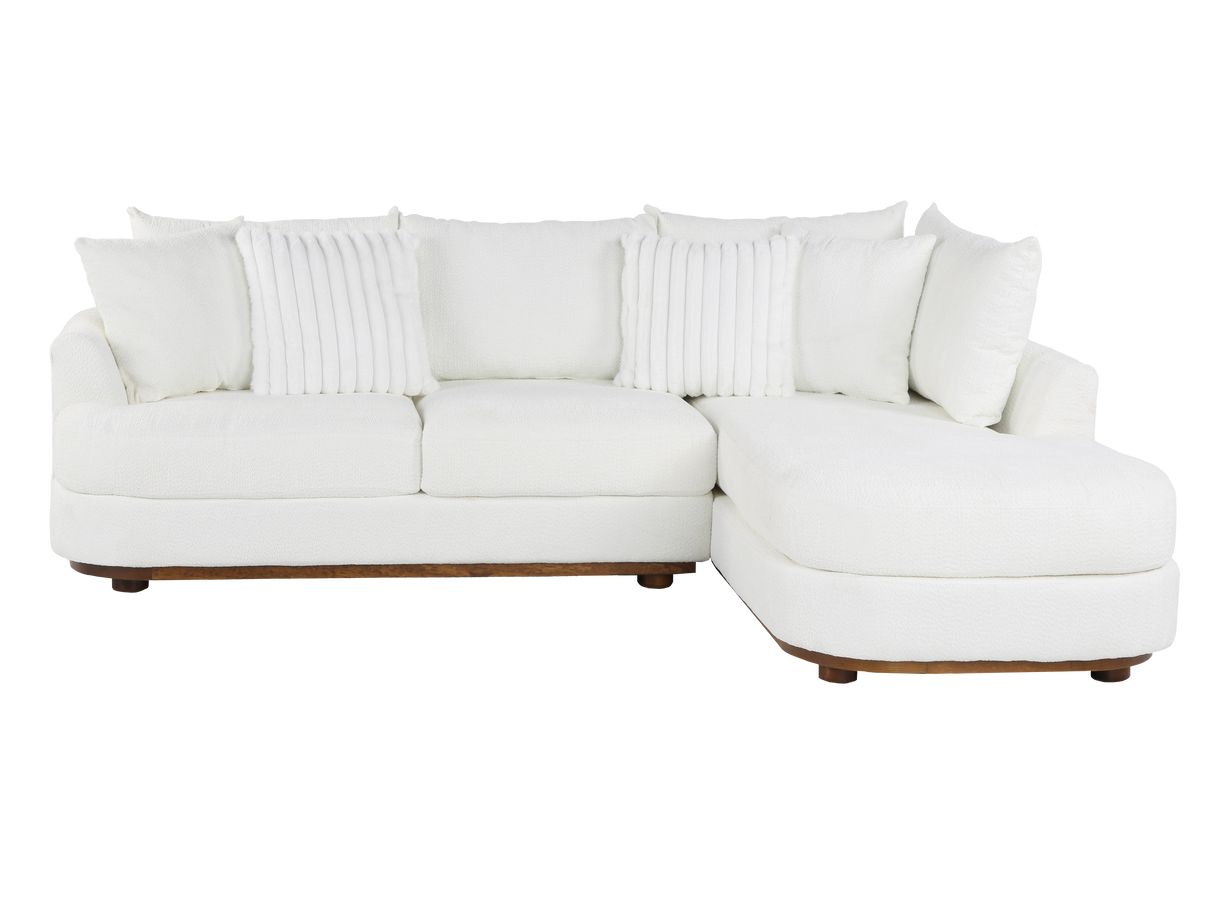 2 Piece Right Arm Facing Chaise Sectional by Sara Collections | Bel Furniture