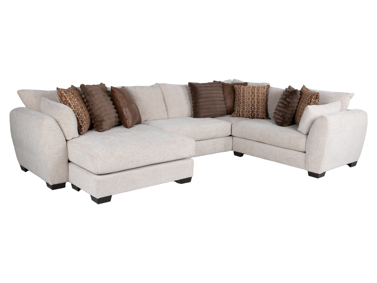 Birch 3-Piece Sectional with Left-Arm-Facing Chaise