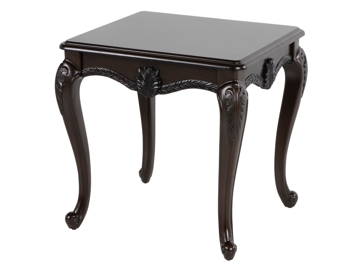 Dark Brown Traditional 3-Piece Coffee Table Set with Wooden Tops