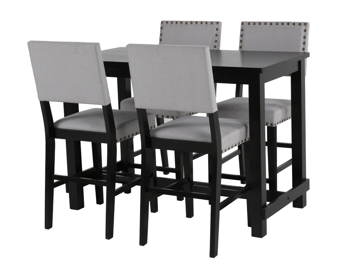 5 Piece Counter Height Dining Set by Mollai Collections | Bel Furniture