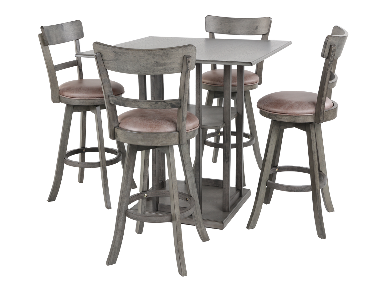 5 Piece Pub Dining Room Set by Mollai Collections | Bel Furniture