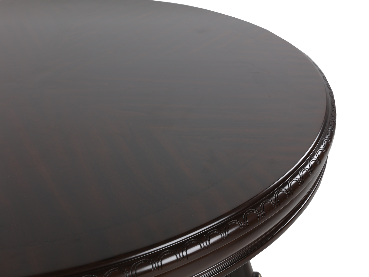 Grand-Cherry 5 Piece Round Dining Room Set by Mollai Collections | Bel Furniture