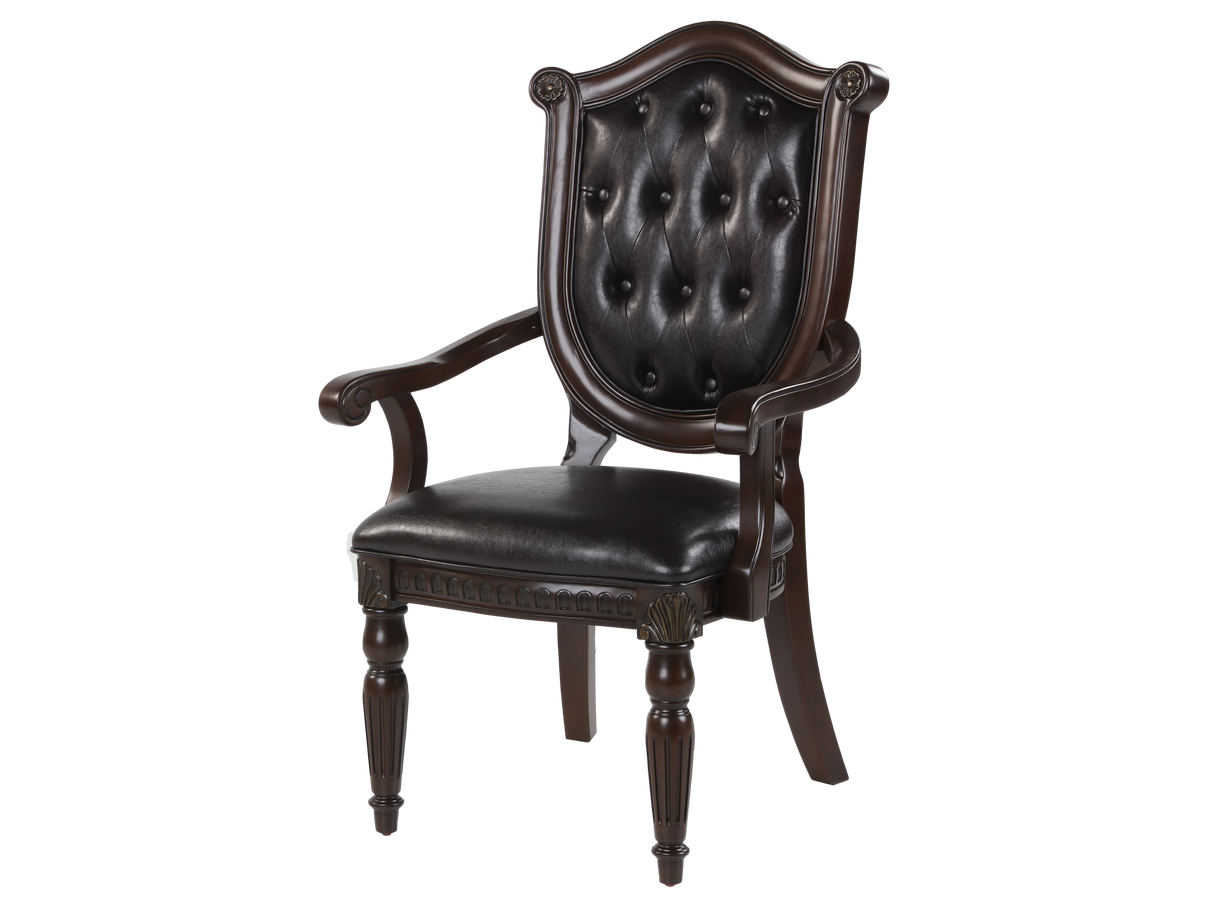 Grand-Cherry 9 Piece Dining Room Set by Mollai Collections | Bel Furniture