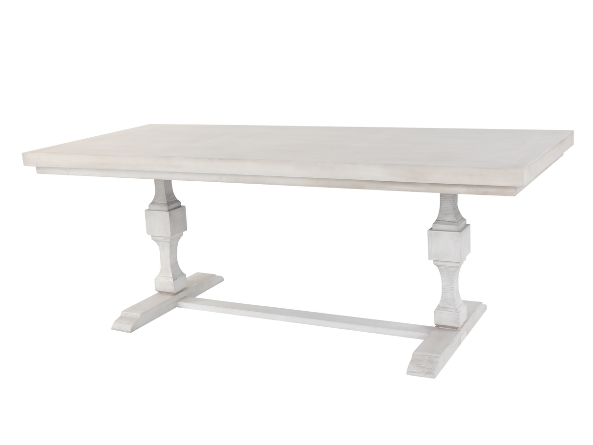 Charles-Nero White 7 PIECE DINING ROOM SET by Mollai Collections | Bel Furniture