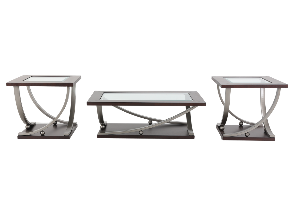 3 Piece Coffee Table Set by Mollai Collections | Bel Furniture