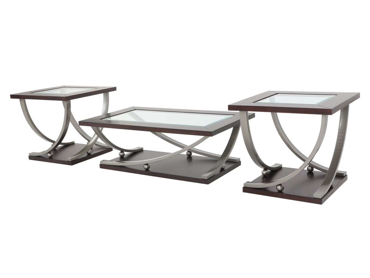 3 Piece Coffee Table Set by Mollai Collections | Bel Furniture