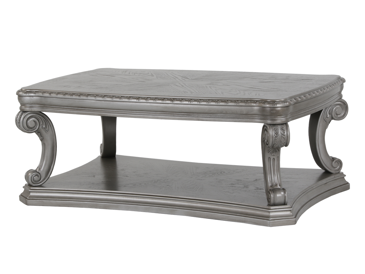 Grand-Platinum 3 Piece Coffee Table Set by Mollai Collections | Bel Furniture