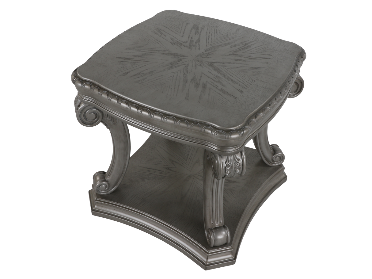 Grand-Platinum 3 Piece Coffee Table Set by Mollai Collections | Bel Furniture